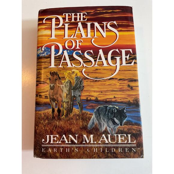 1990 The Plains Of Passage By Jean M. Auel HC/DJ First Edition - Picture 1 of 7